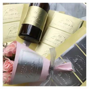 Embossed Cosmetic Box Stickers