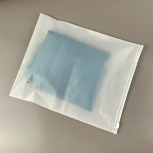 Biodegradable Matte Zipper Clothing Bags