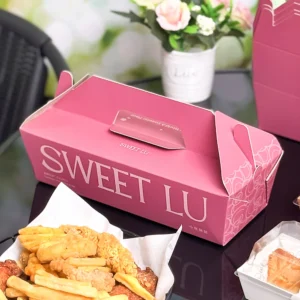 Biodegradable Dessert Boxes with Handles