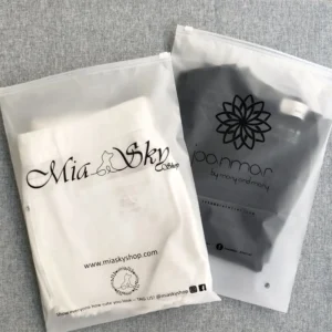 Frosted Zipper Bags for Apparel