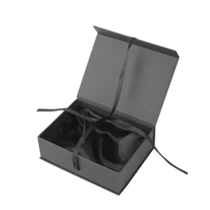 Matte Black Satin Jewelry Box