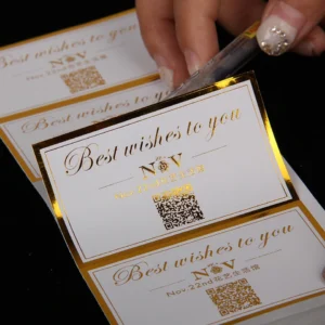 Waterproof Gold Foil Stickers