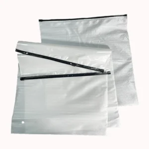 Transparent Recycled Zipper Bag for Clothing