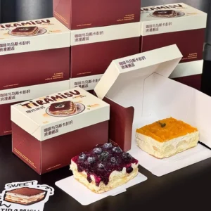 Customizable Recyclable Dessert Takeout Box