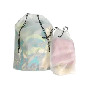 Eco-friendly Reusable Drawstring Plastic Bags
