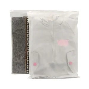 Logo Frosted Zipper Bags