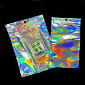 Clear Holographic Recyclable Jewelry Bags