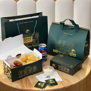 Biodegradable Cardboard Takeout Boxes with Divider