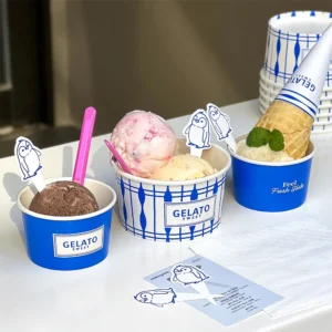 Customizable Eco-friendly Ice Cream Cups