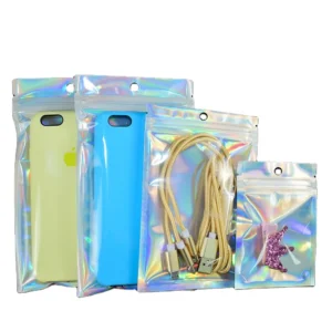 Holographic Recyclable Ziplock Jewelry Bags