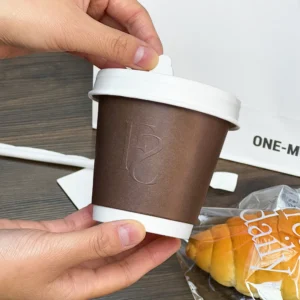 Biodegradable Double Wall Coffee Cups with Lids