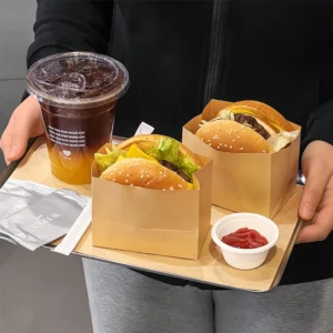 Eco-friendly Kraft Paper Food Bags