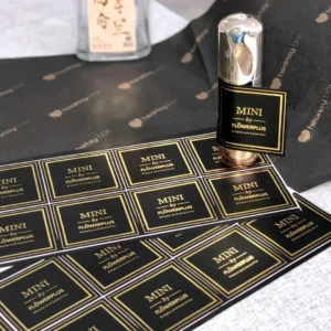 Gold Foil Waterproof Stickers