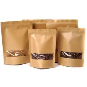 Resealable Kraft Paper Food Pouch