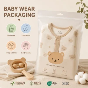 Frosted Pe Zipper Bags