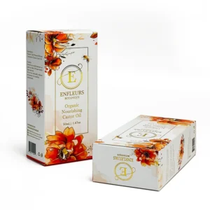 Customizable Skincare Packaging Box with Gold Foil