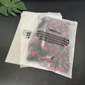 Frosted Plastic Zipper Bags