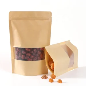 Recyclable Kraft Paper Stand Up Pouch
