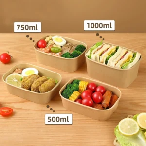 Disposable Kraft Paper Food Bowl